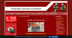 Desktop Screenshot of feuerwehr-zimmern-or.de