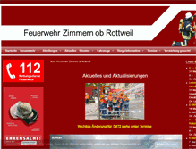 Tablet Screenshot of feuerwehr-zimmern-or.de